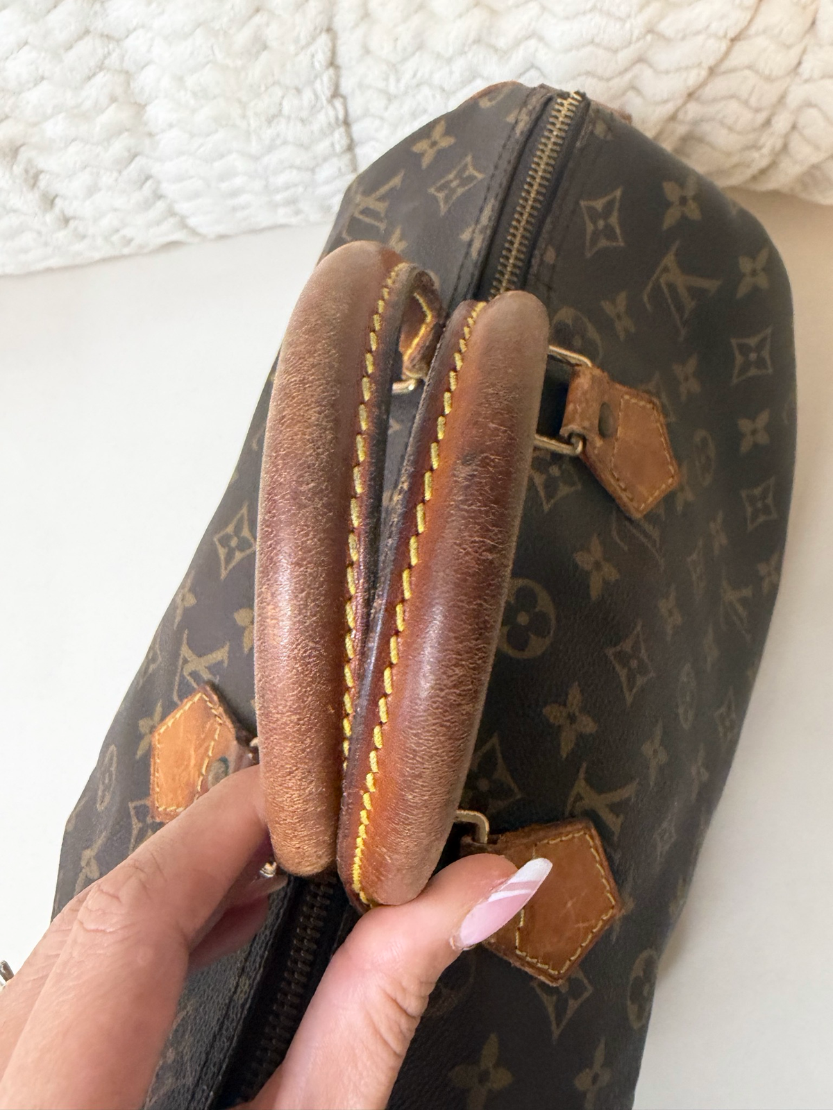 Louis Vuitton Speedy 30 Monogram Satchel Boston Top Handle