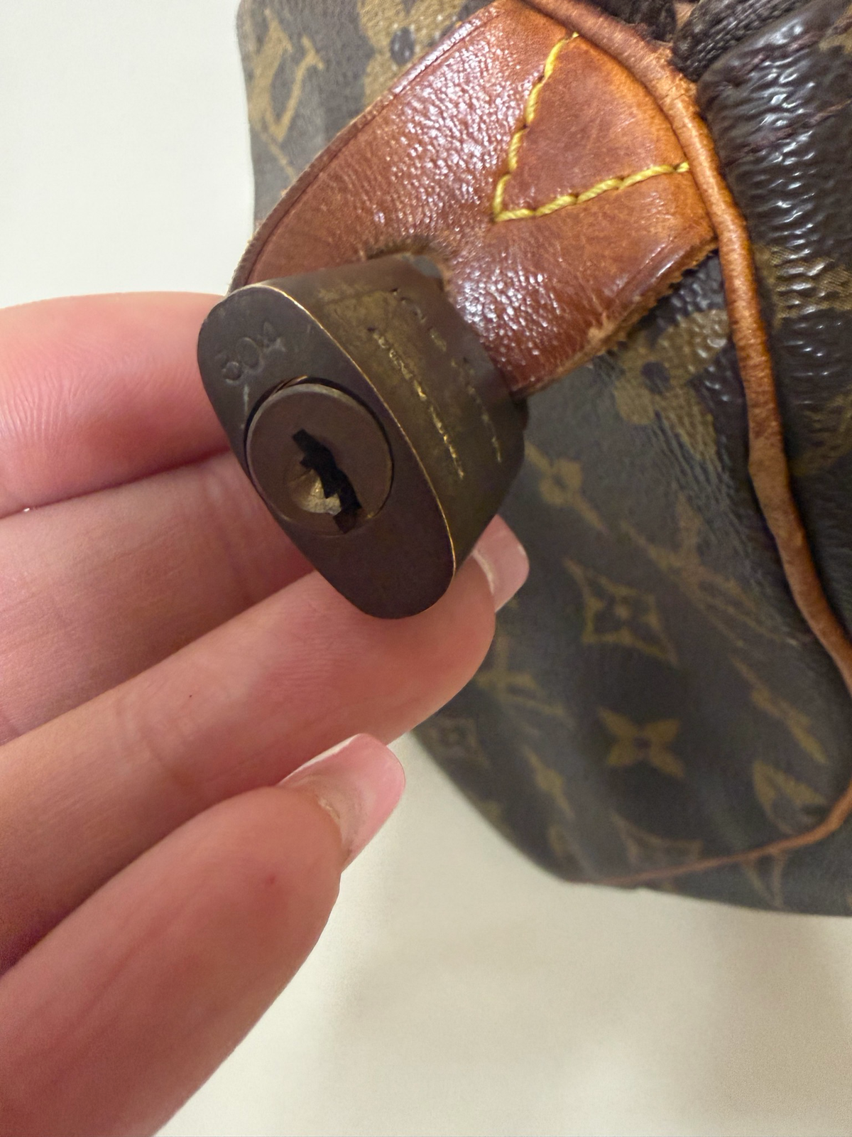 Louis Vuitton Speedy 30 Monogram Satchel Boston Top Handle