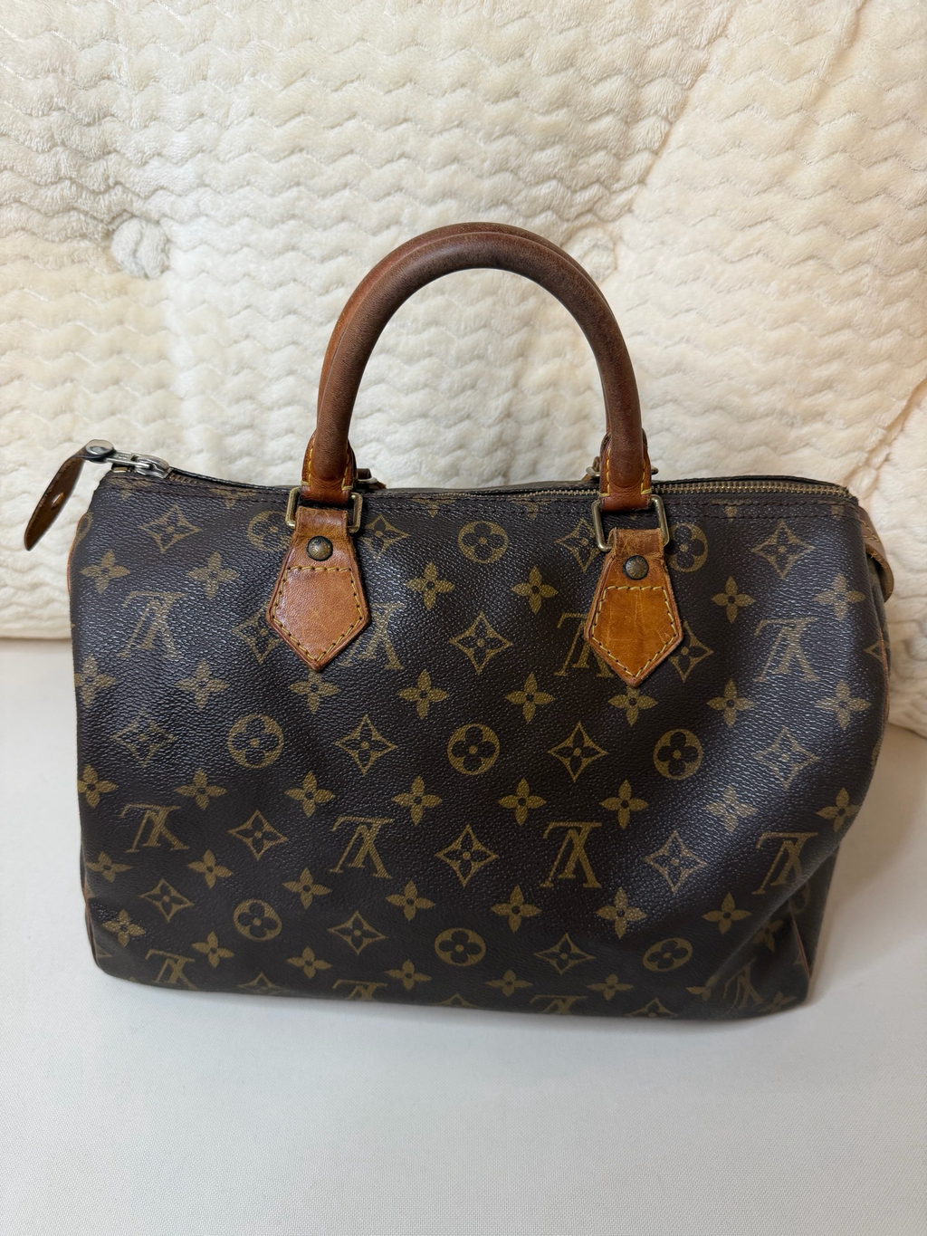 Louis Vuitton Speedy 30 Monogram Satchel Boston Top Handle