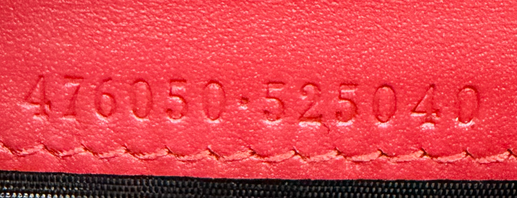 Gucci Monogram Card Wallet Cherry Flap Bi-Fold