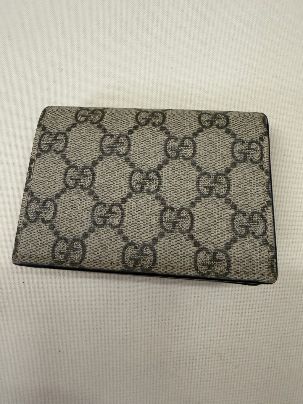 Gucci Monogram Card Wallet Cherry Flap Bi-Fold