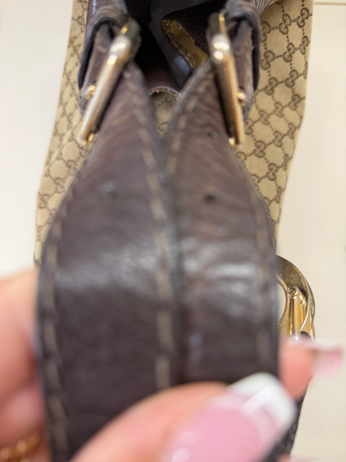 Gucci Monogram Canvas Hobo Shoulder Charlotte
