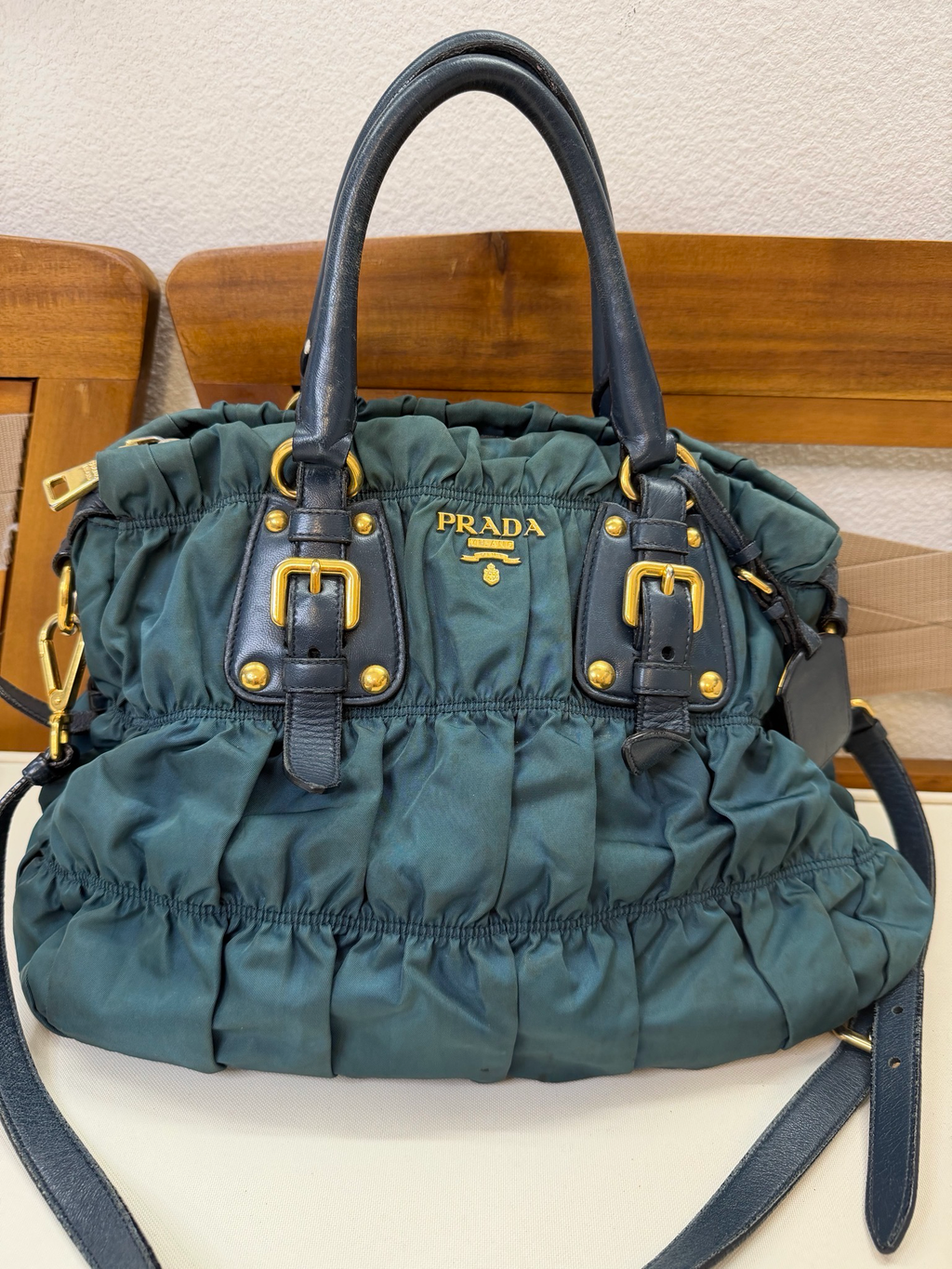 Prada Nylon Gauffre Sling Crossbody Messenger