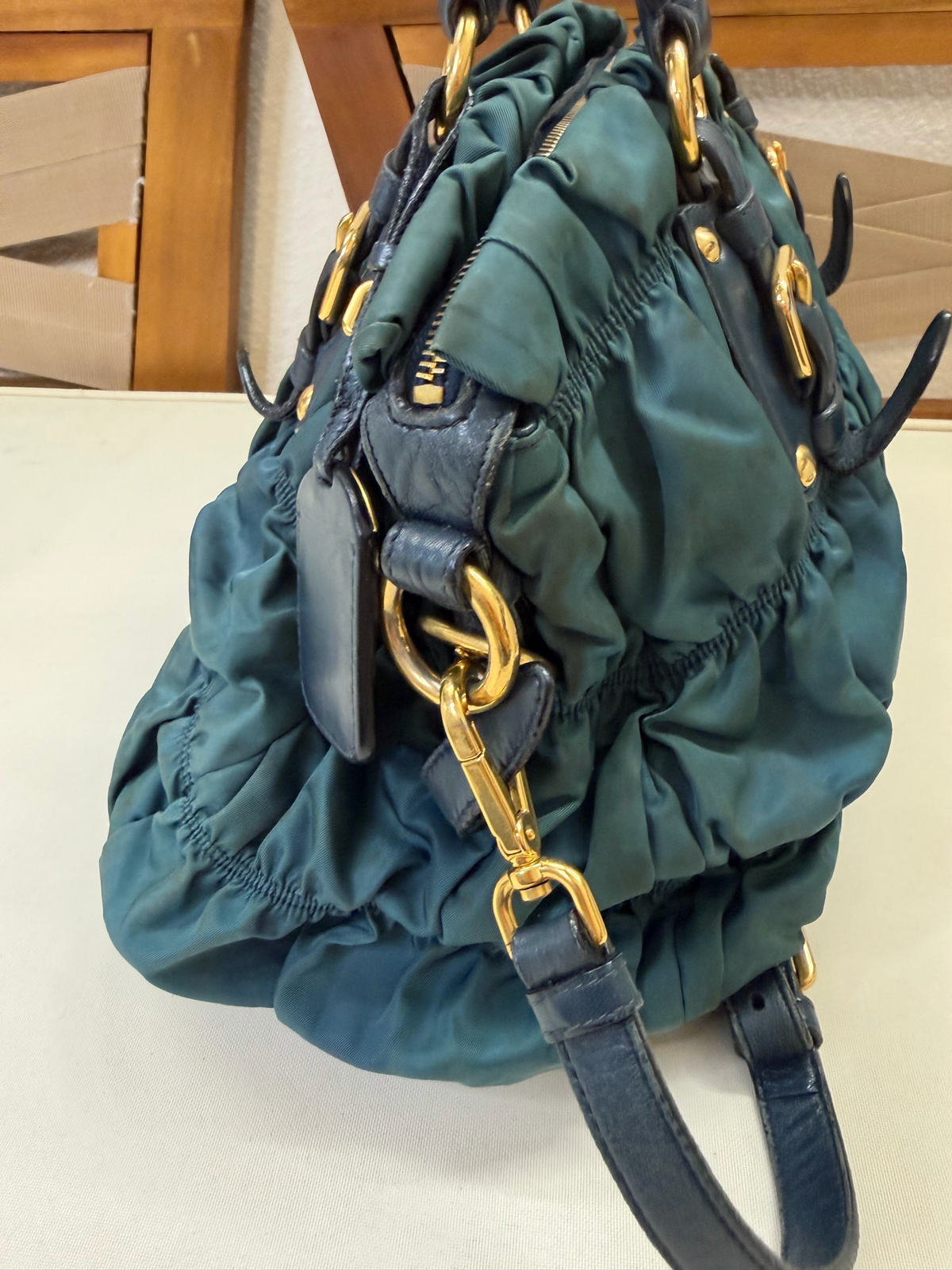 Prada Nylon Gauffre Sling Crossbody Messenger