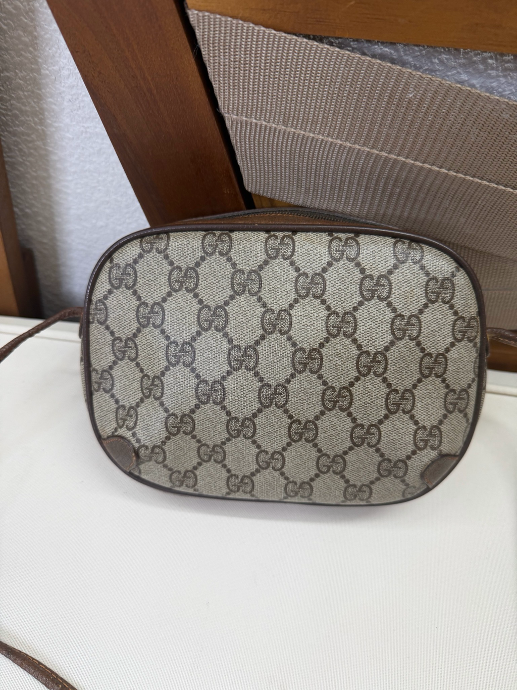 Gucci Vintage Web Sling Messenger Camera Bag
