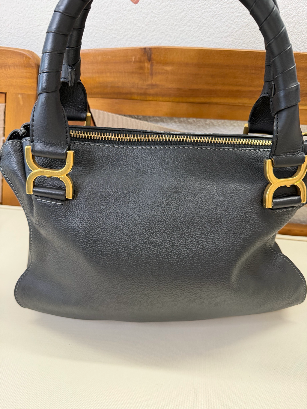 Chloe Marcie Saddle Two way Medium Crossbody Messenger