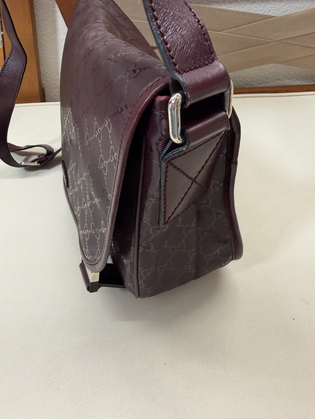 Gucci Imprime Double Flap Messenger Crossbody