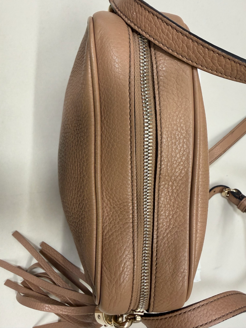 Gucci Pebbled Leather Soho Disco Camera Bag Crossbody