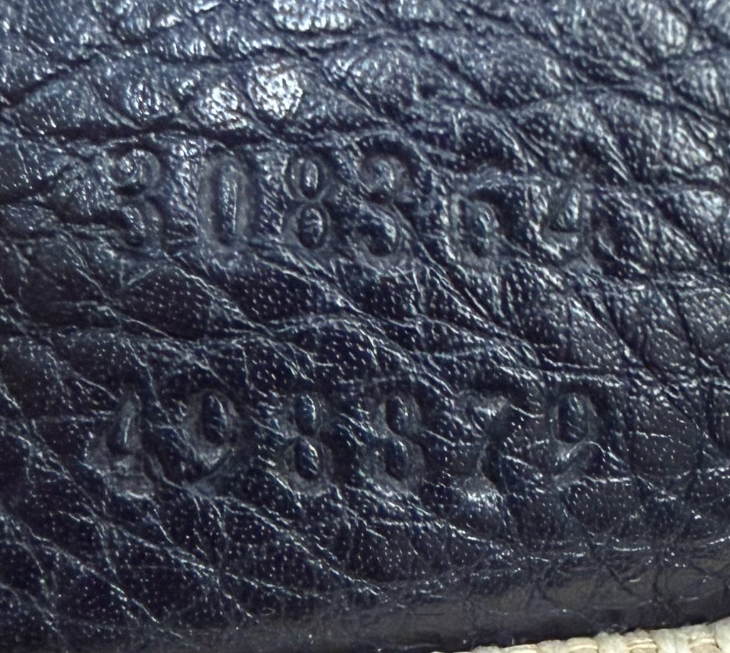 Gucci Soho Disco Pebbled Leather Camera Bag in Navy Blue
