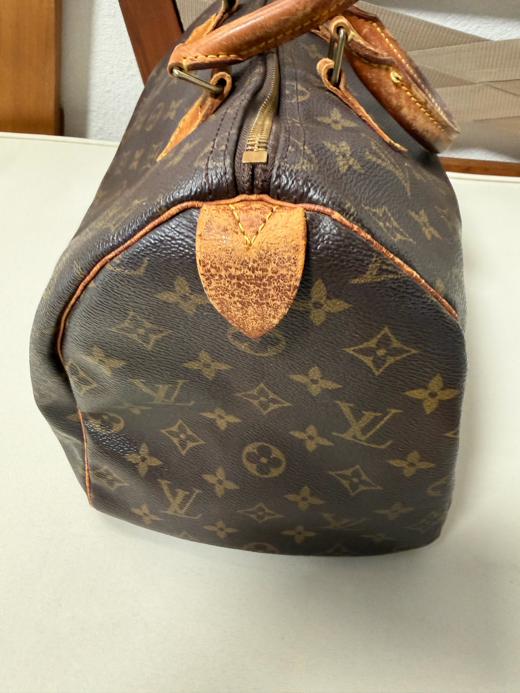 Louus Vuitton Monogram Speedy 35 Boston Bowler Satchel
