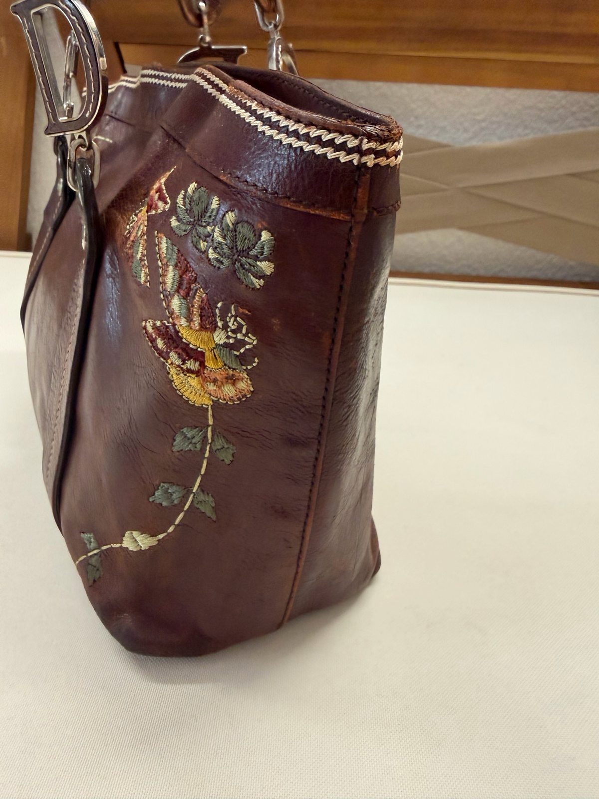 Christian Dior Vintage Romantique Tote Shoulder Bag