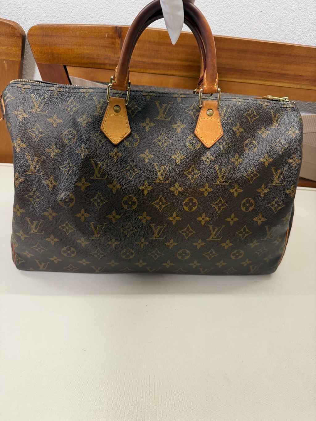 Louis Vuitton Speedy Monogram 40 Satchel Boston Top Handle