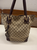 Gucci Monogram Canvas Vertical Tote Charm