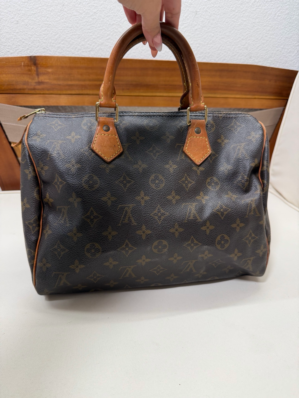 Louis Vuitton Monogram Speedy 30 Satchel Top Handle