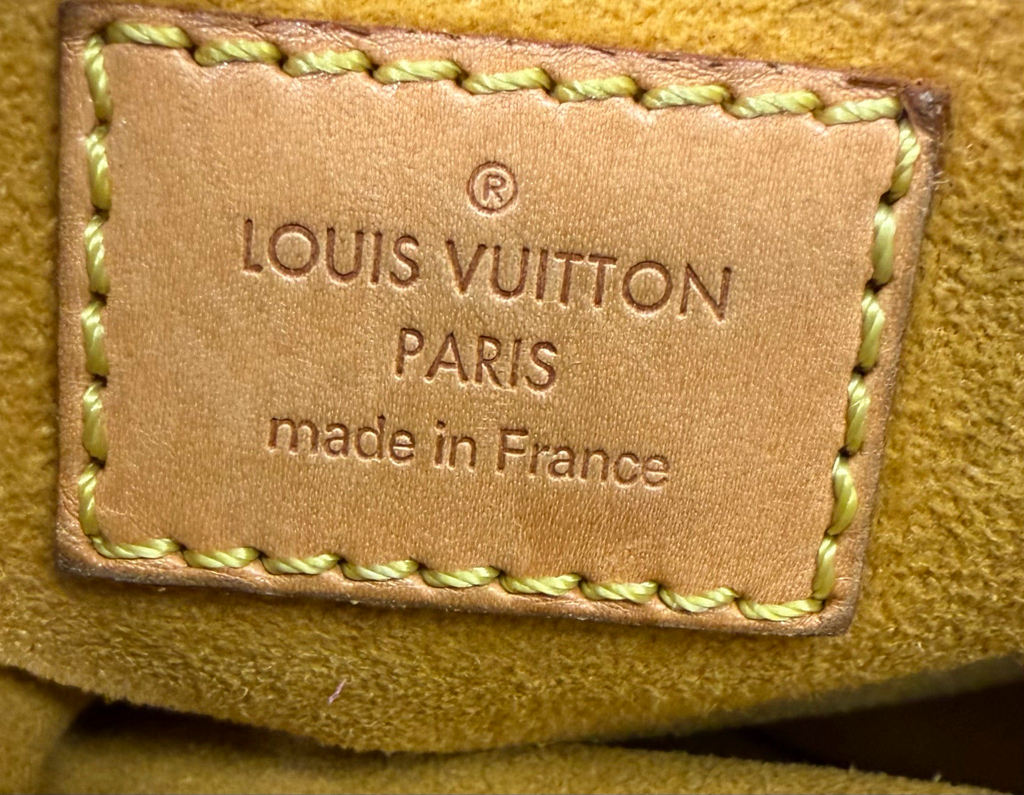 Louis Vuitton Sac Plat Denim Blue Tote