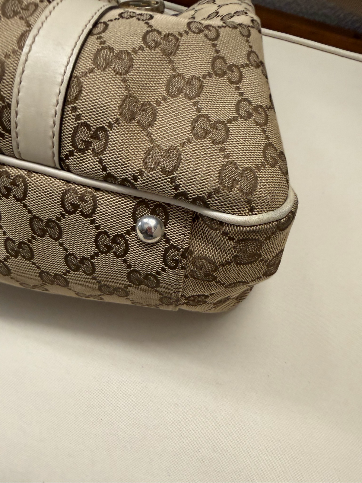 Gucci Monogram Canvas Twins Tote Shoulder