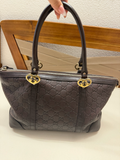 Gucci Lovely Heart Interlocking Guccissima Tote