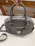 Prada Vitello Daino Argilla Boston Messenger Crossbody Pushlock