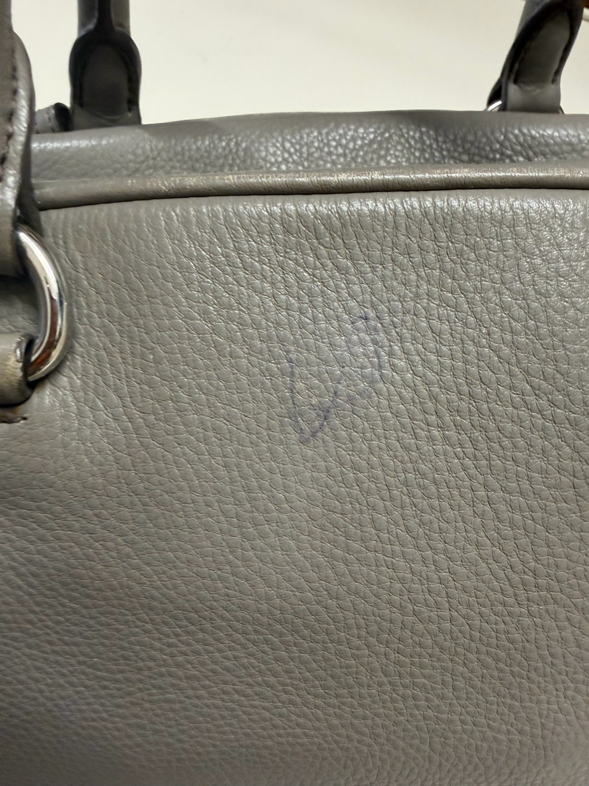 Prada Vitello Daino Argilla Boston Messenger Crossbody Pushlock