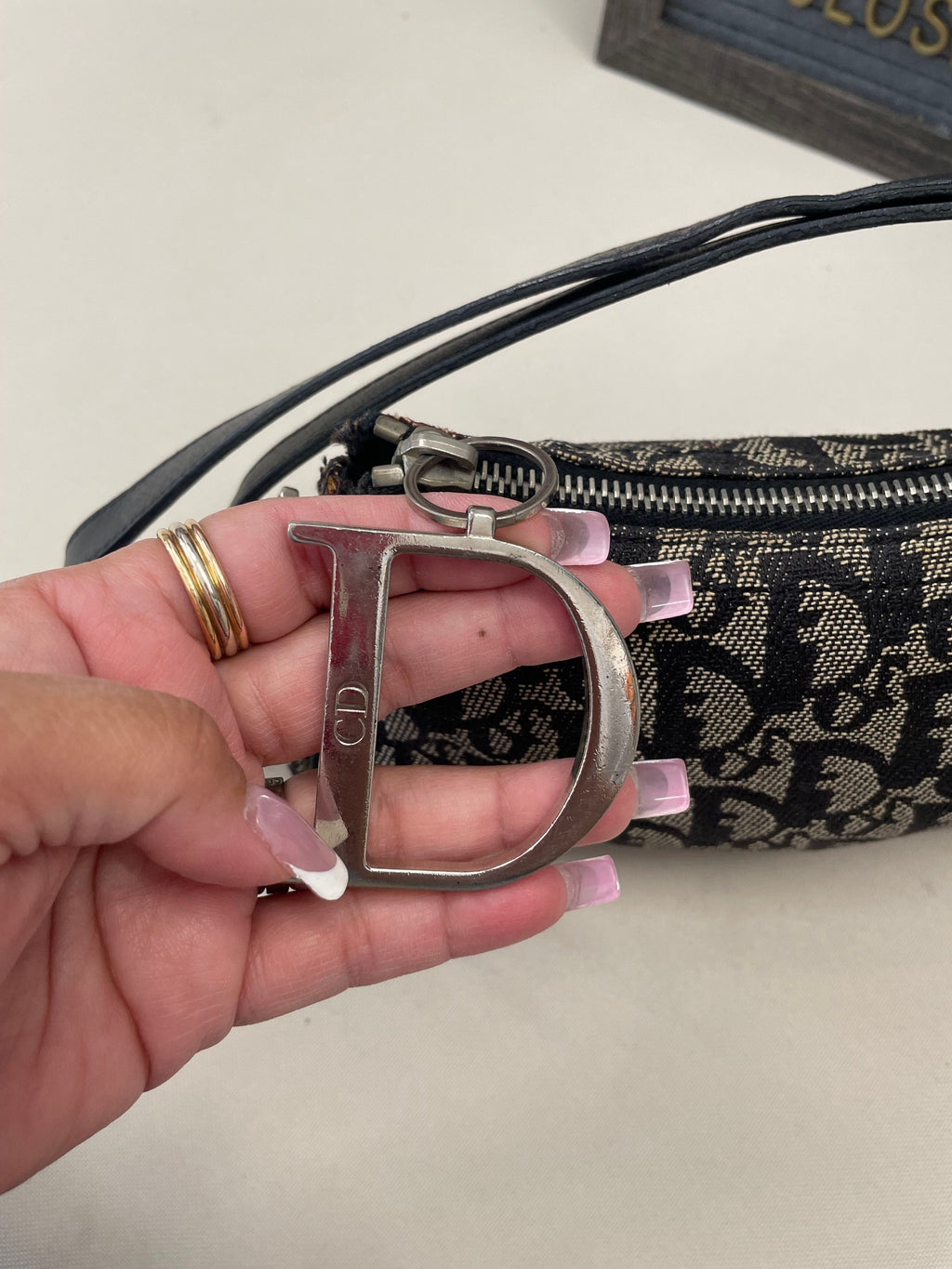 Christian Dior Trotter Diorissimo Hobo Shoulder Bag