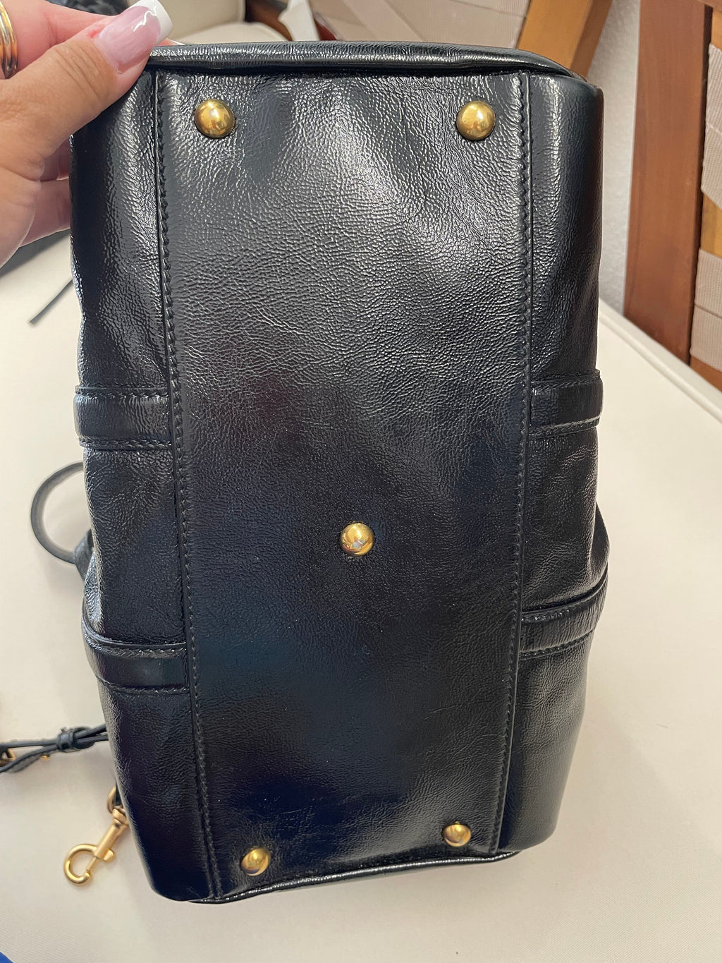 Yves Saint Laurent Bowly Patent Convertible
