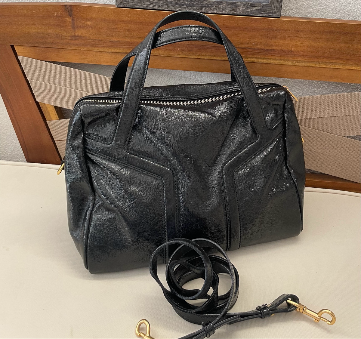 Yves Saint Laurent Bowly Patent Convertible