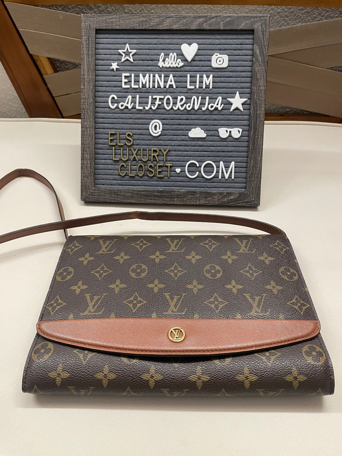 Louis Vuitton Monogram Bordeaux Crossbody Sling