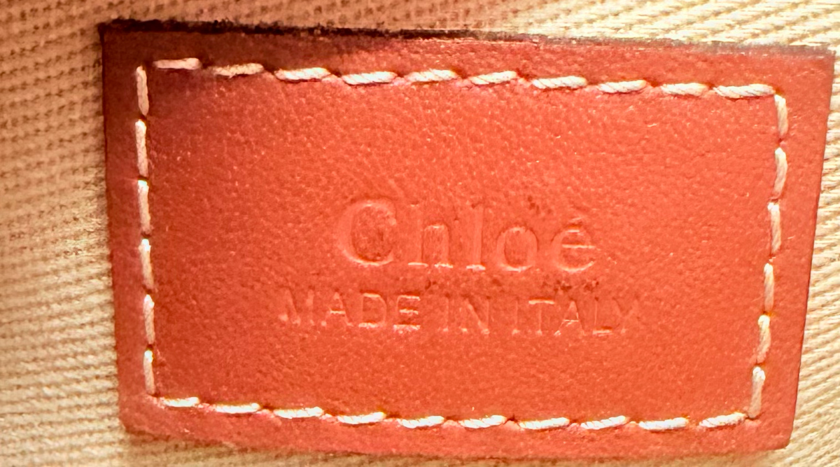 Chloe Woody Tote Sling Bag Small in Brown
