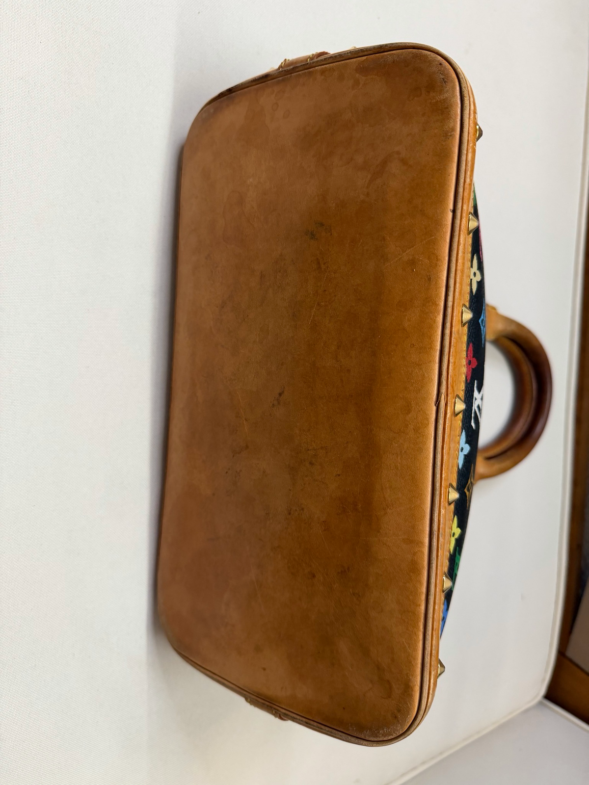Louis Vuitton Multicolor Alma Noir Top Handle Takashi Murakami
