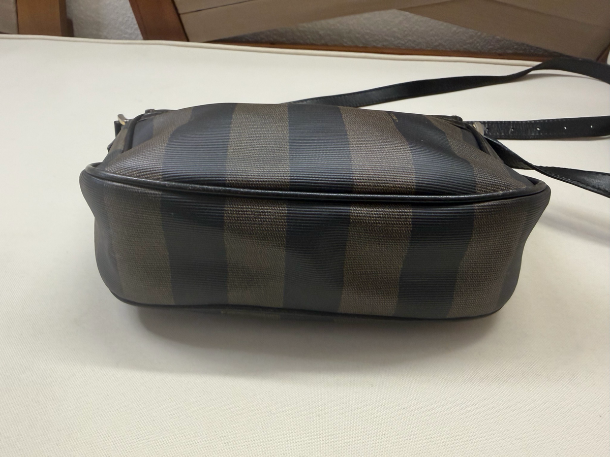 Fendi Pequin Messenger Crossbody Sling Vintage