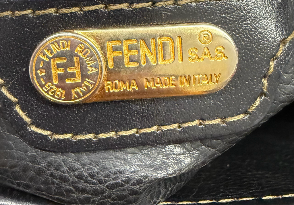 Fendi Pequin Messenger Crossbody Sling Vintage