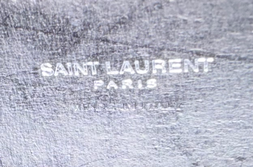 Yves Saint Laurent Shopper Open Tote Perforated Shoulder Bag