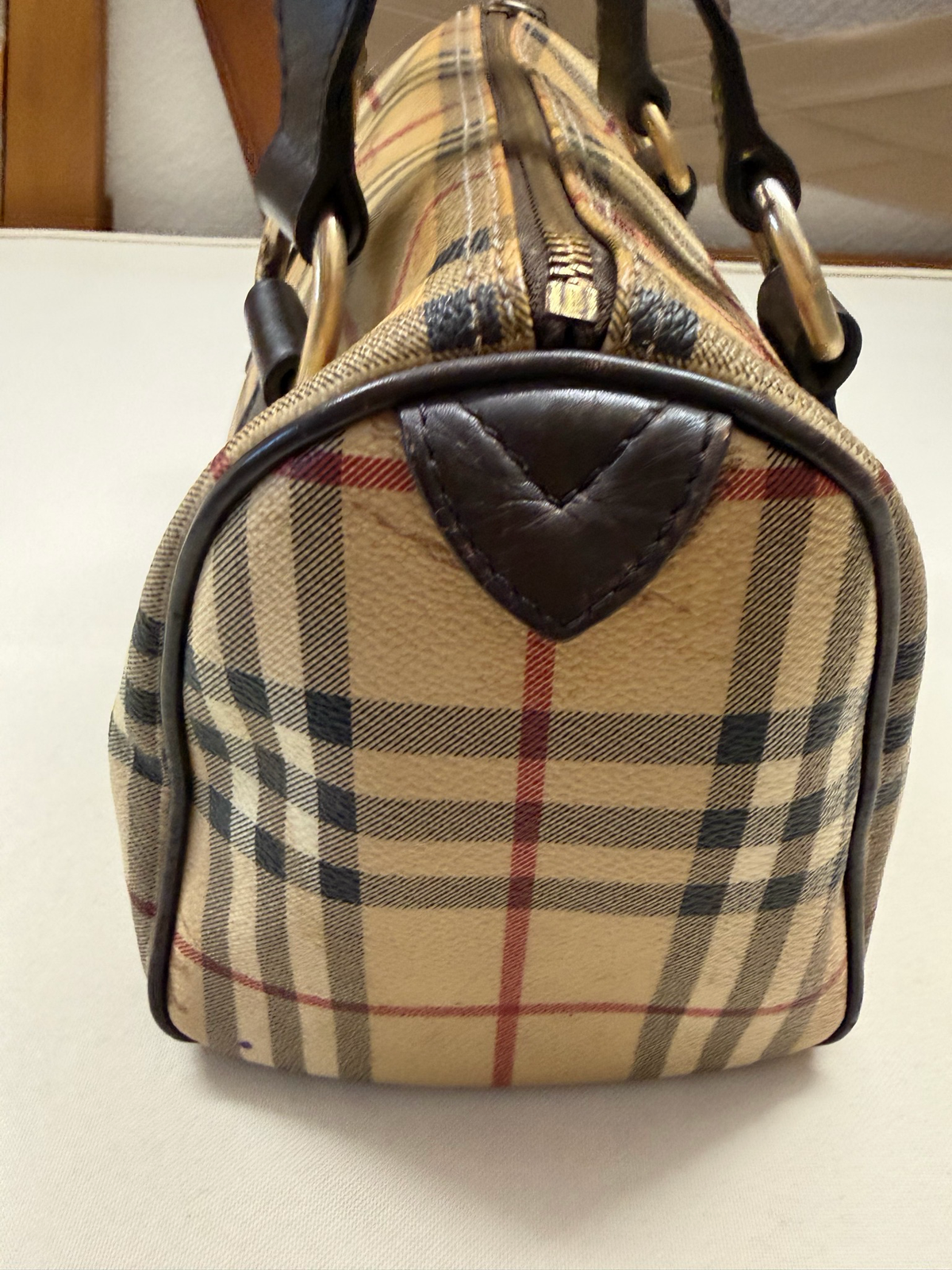 Burberry Boston Bowler Chester Haymarket Check Tote