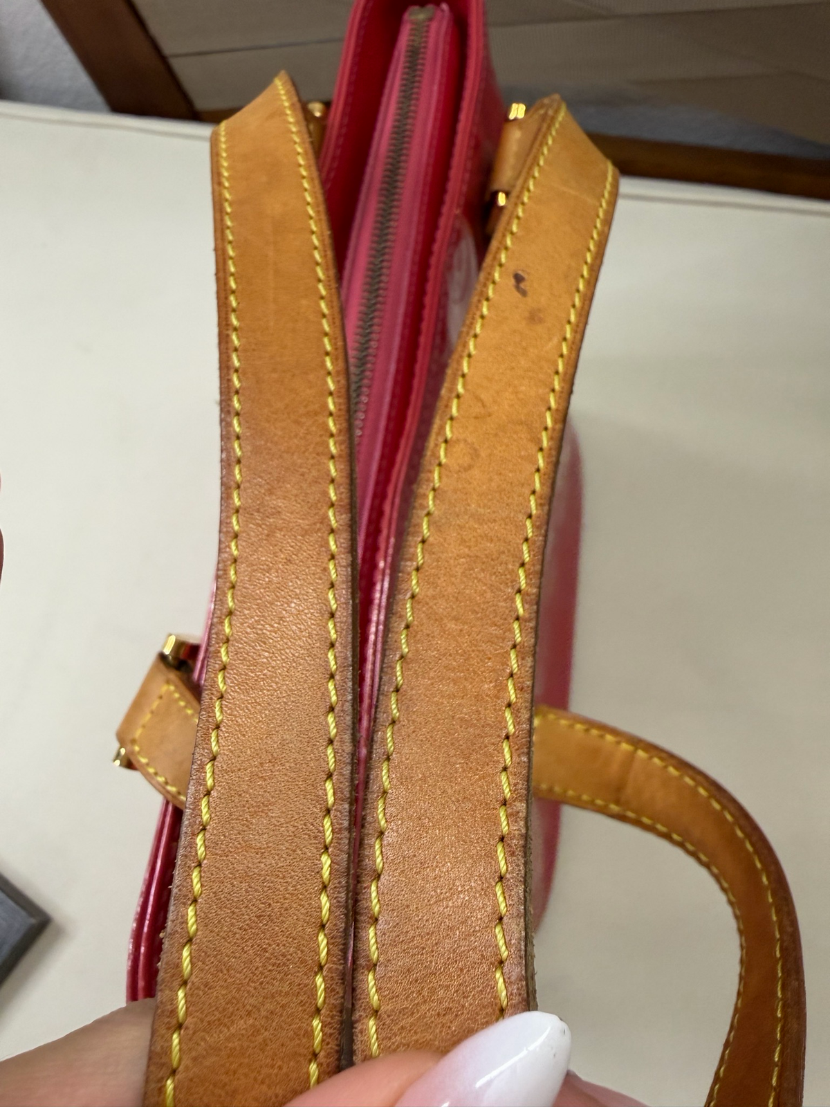 Louis Vuitton Monogram Vernis Tote Houston Shoulder Bag