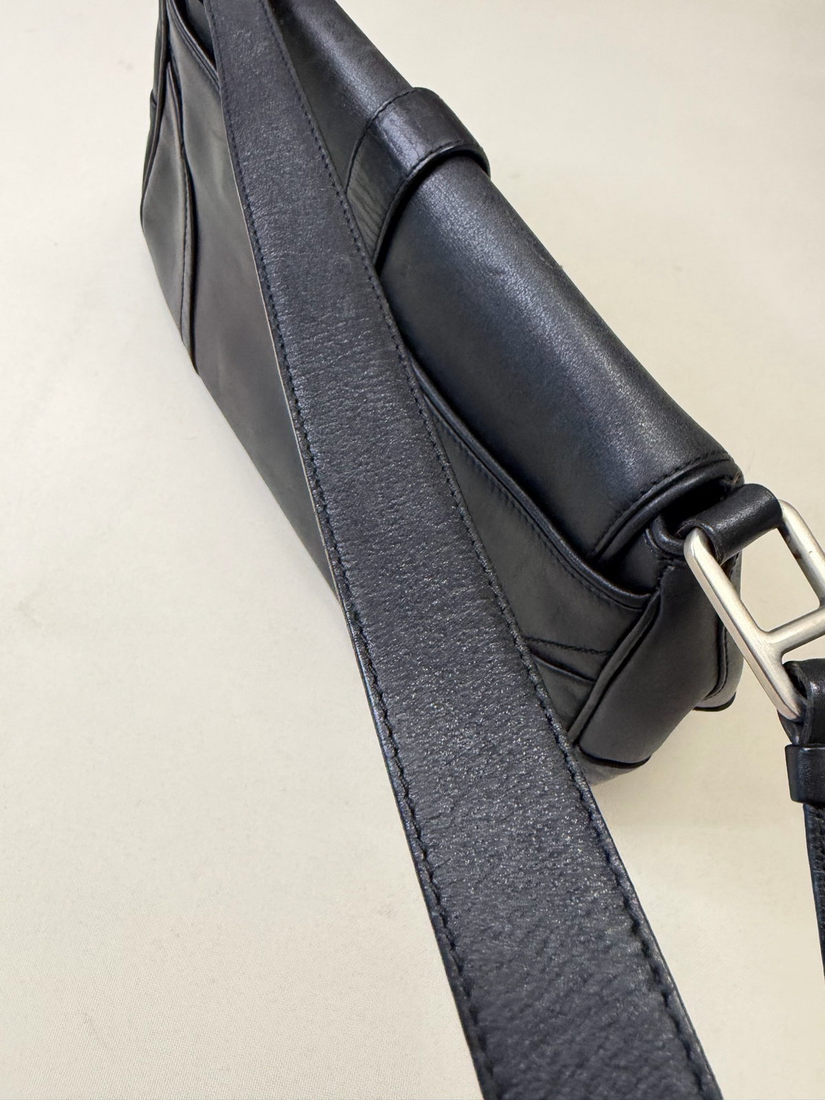 Prada Hobo Leather Shoulder Bag