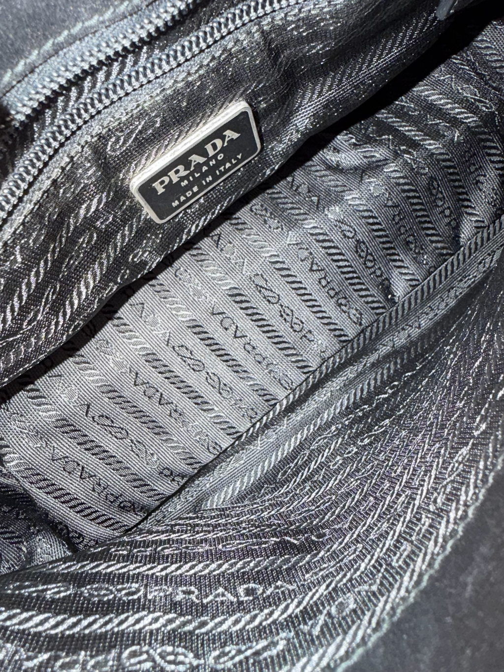 Prada Hobo Leather Shoulder Bag