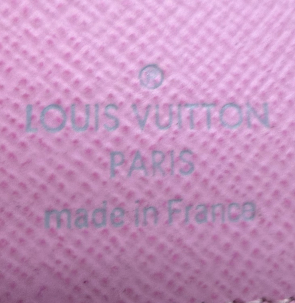 Louis Vuitton Monogram Eugenie Multicolor Wallet White Litchi