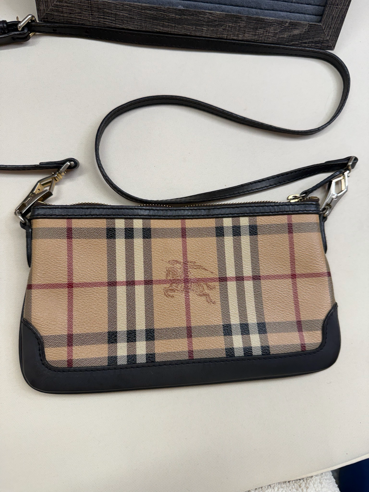 Burberry Haymarket Check Peyton Crossbody Sling