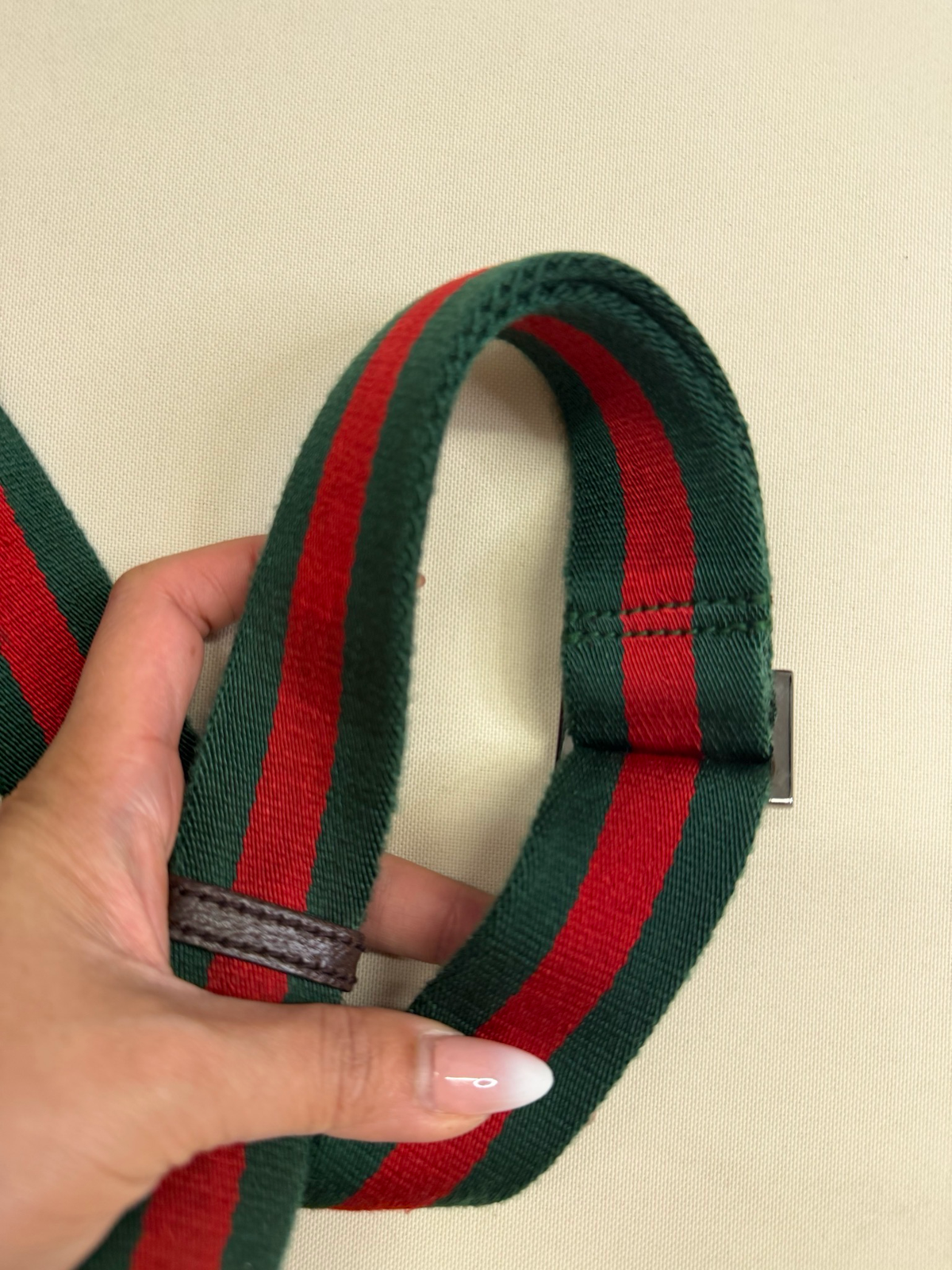 Gucci Monogram Canvas Web Strap Waist Bag Belt Bag