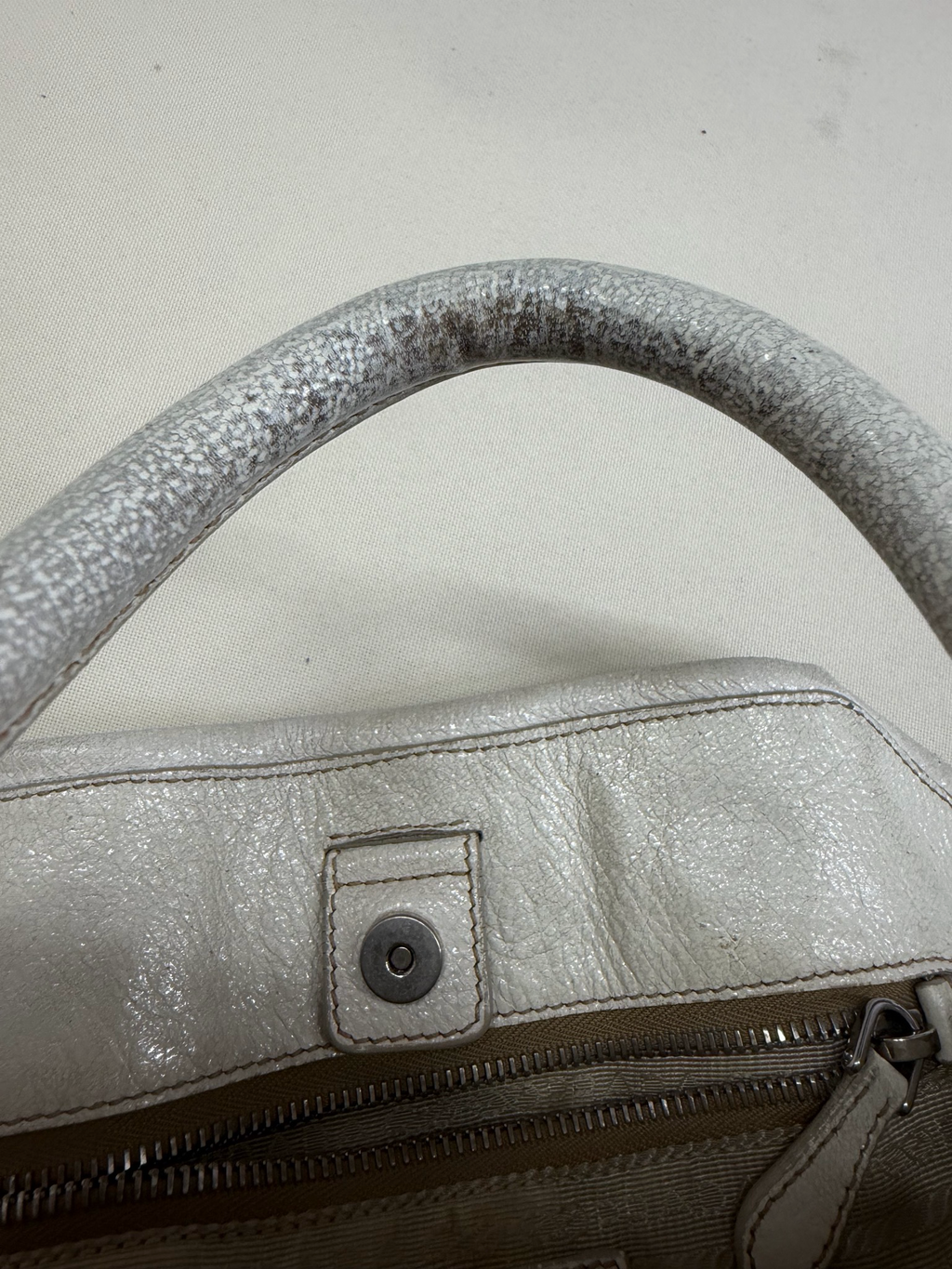 Prada Vitello Shine Convertible Zippers Crossbody Sling