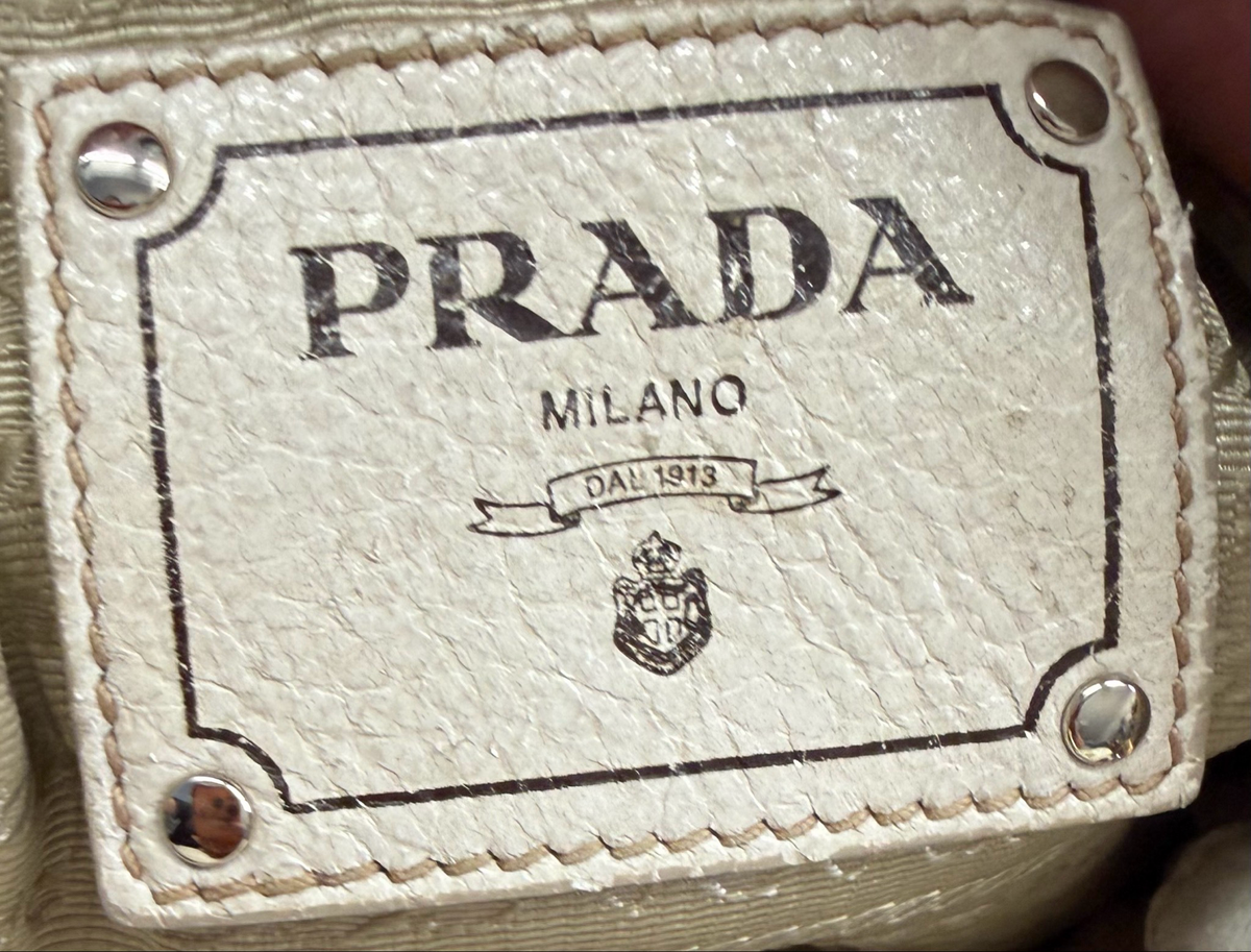 Prada Vitello Shine Convertible Zippers Crossbody Sling