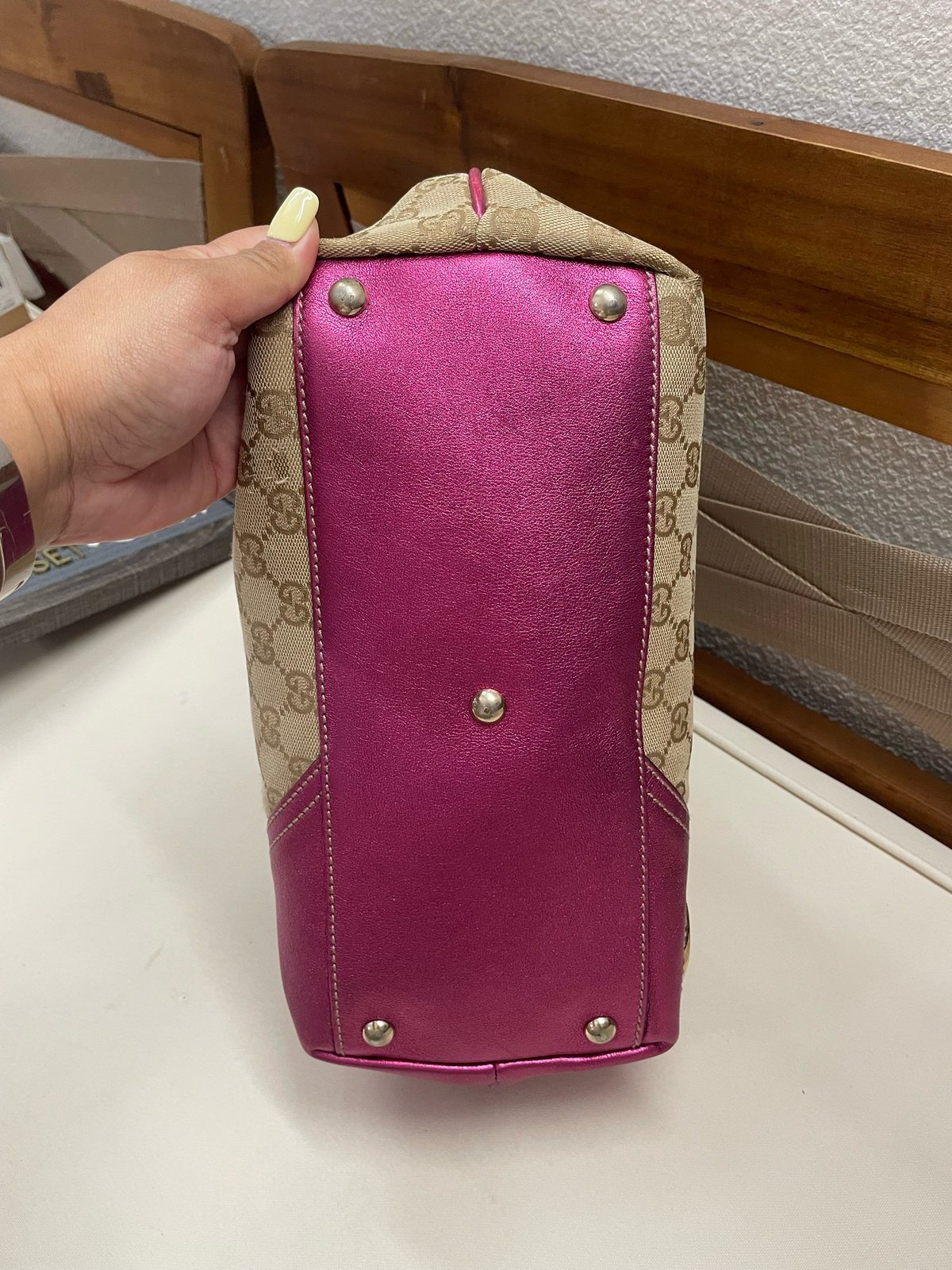 Gucci Interlocking New Britt Medium Tote in Pink