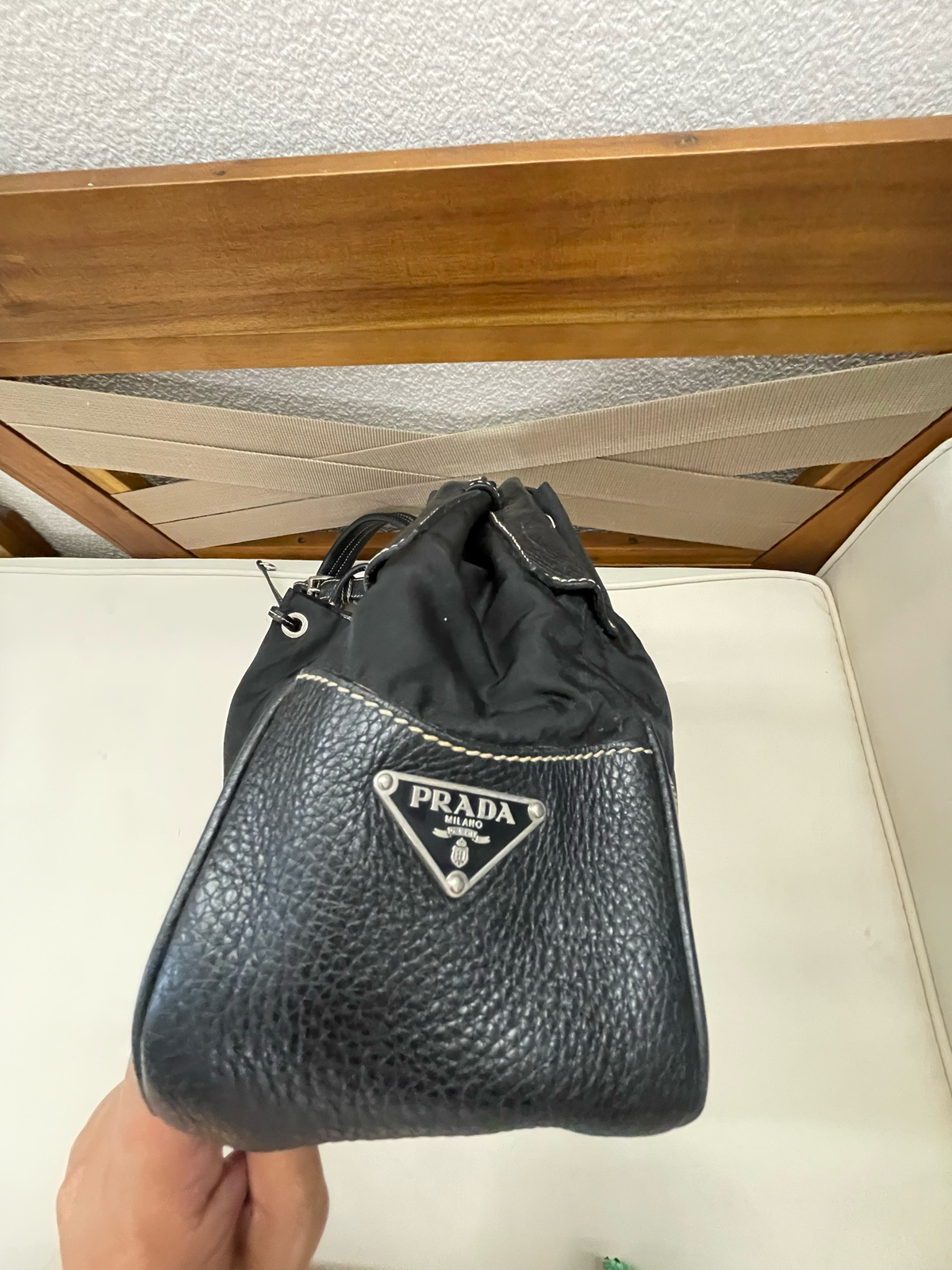 Prada Nylon Tessuto Hobo Shoulder Bag