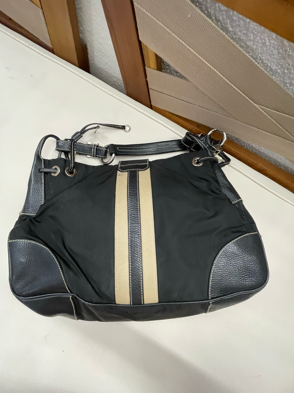 Prada Nylon Tessuto Hobo Shoulder Bag