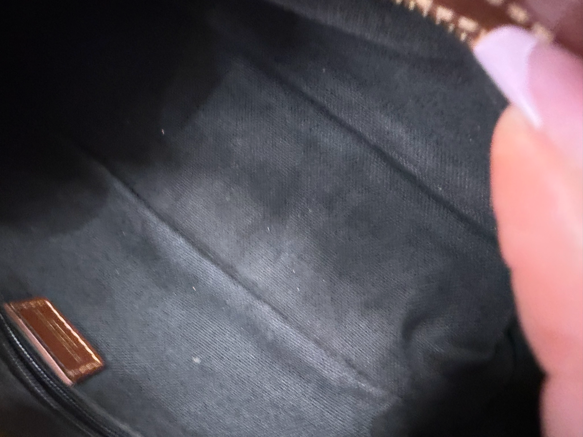 Burberry Haymarket Check Coated Hobo Shoulder
