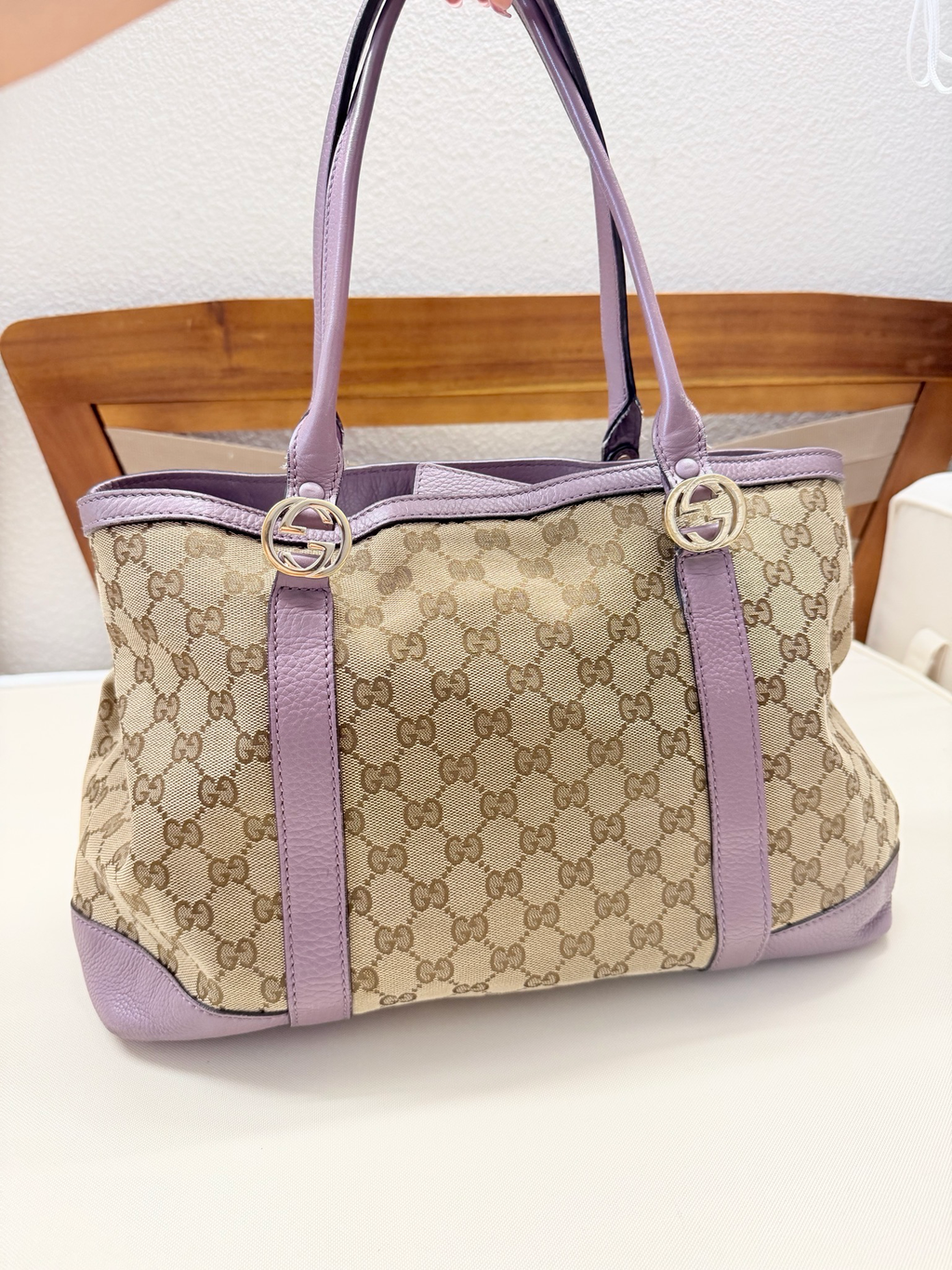 Gucci Monogram Canvas MissGg in Purple