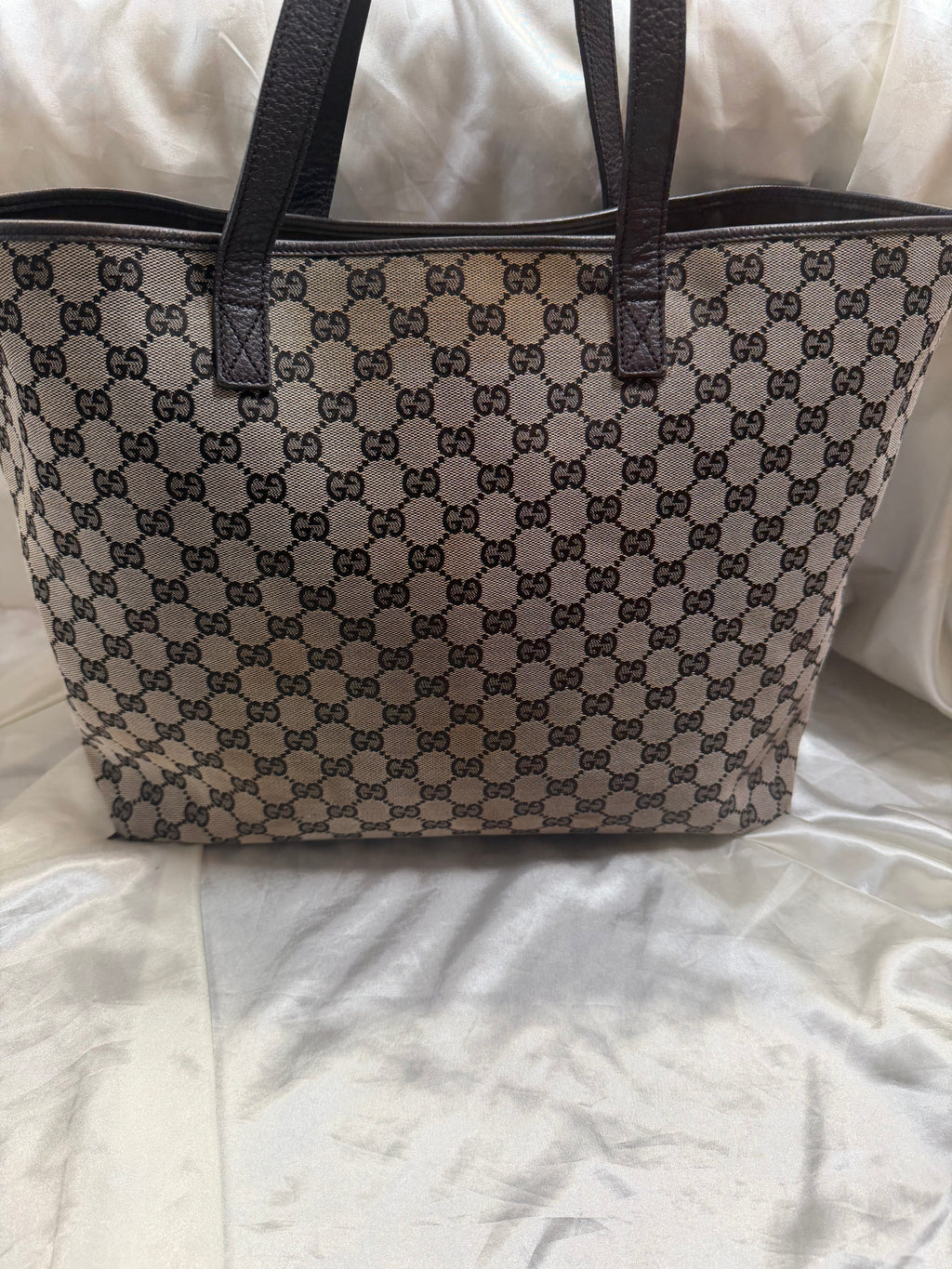 Gucci Monogram Canvas Signature Large Tote