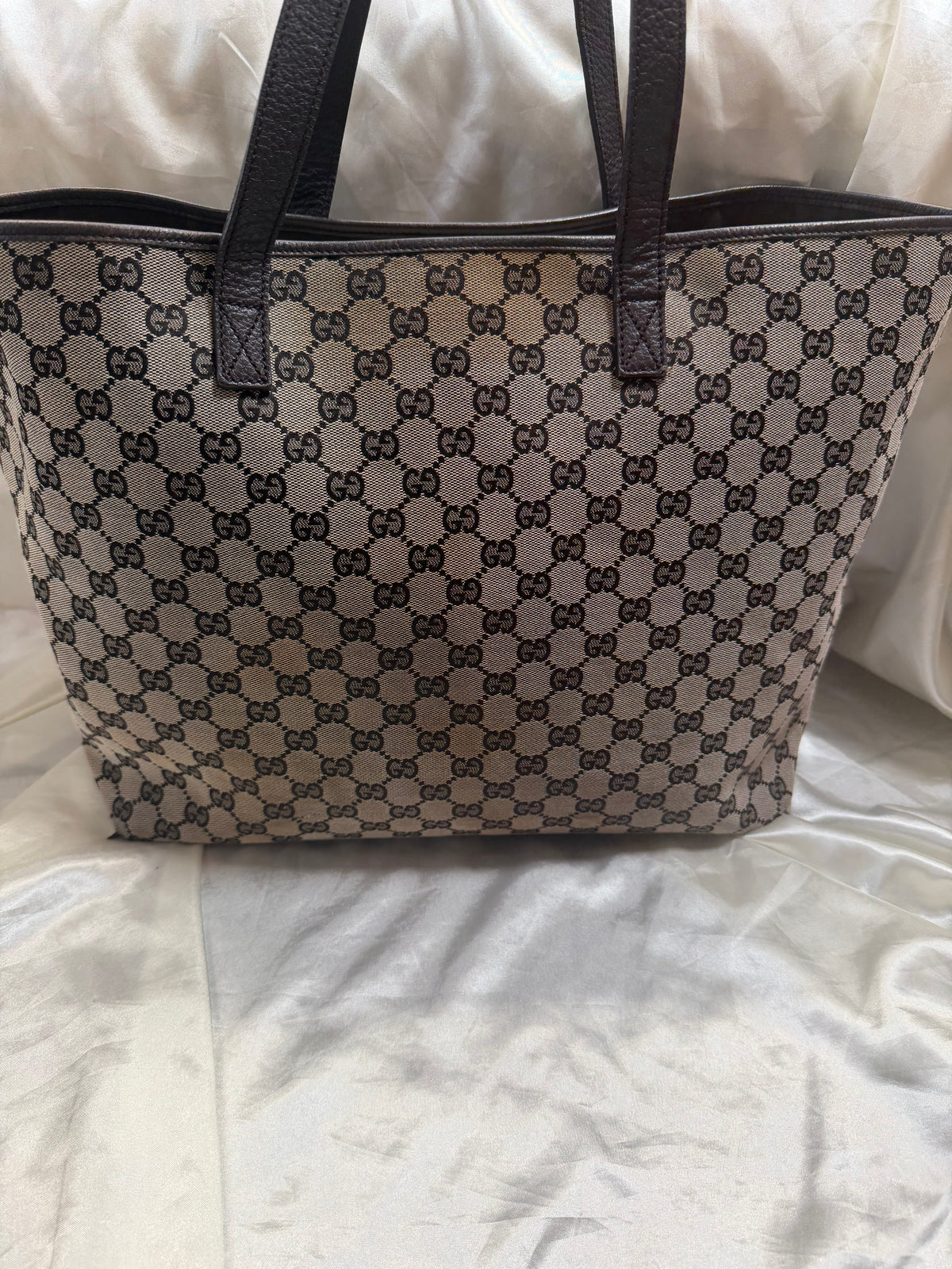 Gucci Monogram Canvas Signature Large Tote