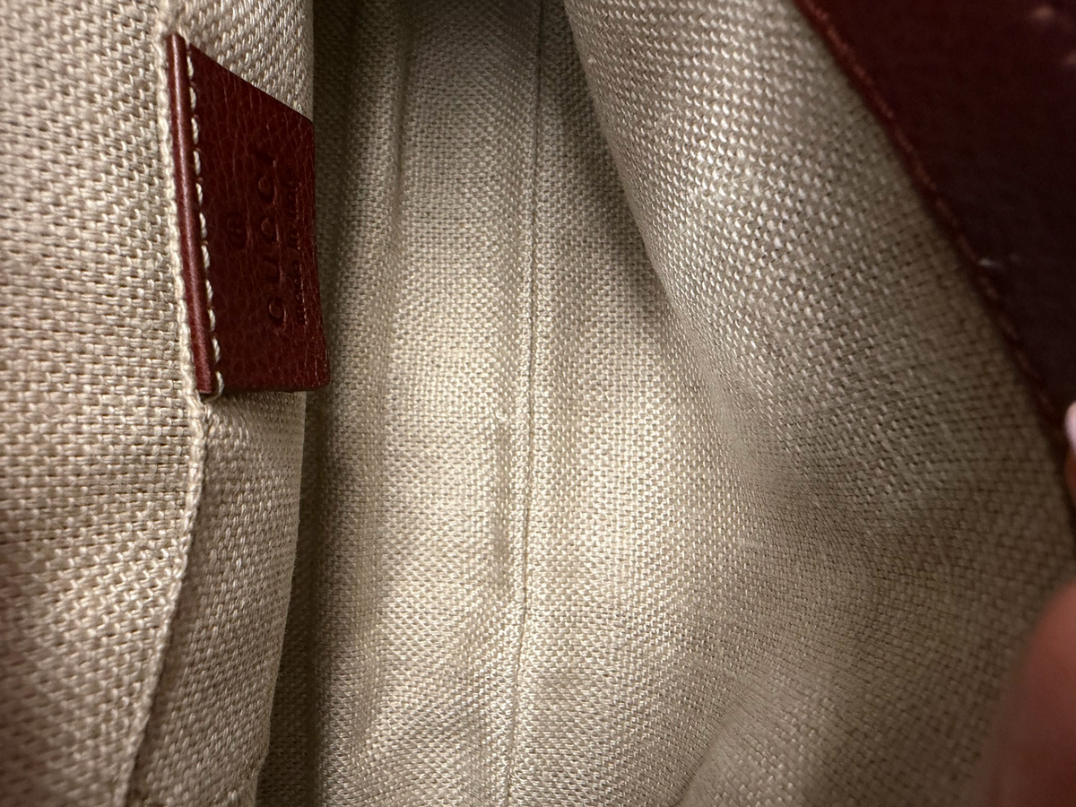 Gucci Monogram Canvas Marrakech Evening Bag Hobo Shoulder