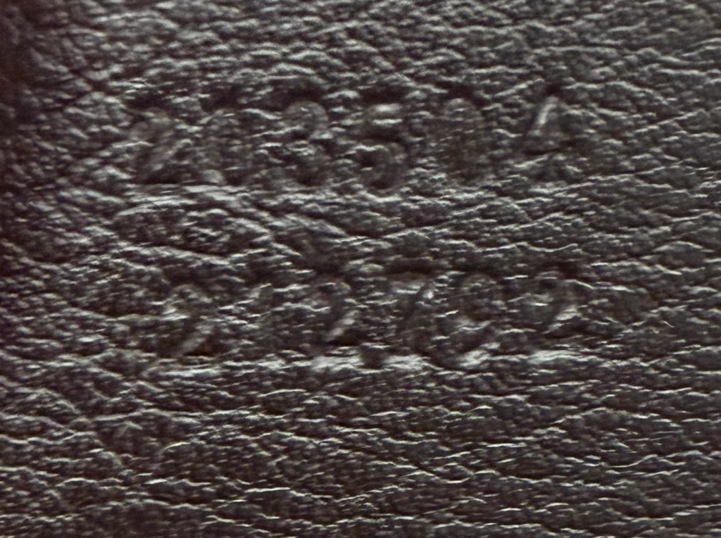 Gucci Monogram Leather Shoulder Charlotte Guccissima Large in Dark Brown